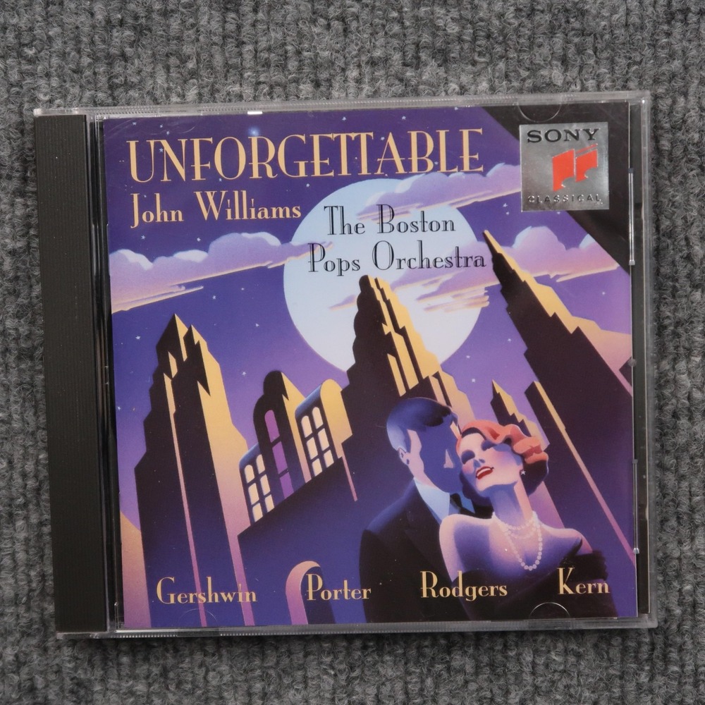 John Williams CD Unforgettable‎ Boston Pops Sony Classical 1993 Jazz Pop Album